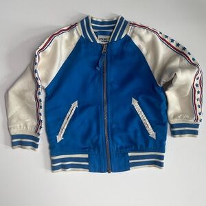 Oshkosh Genuine Kids Blue and White Star-Striped Jacket 3T